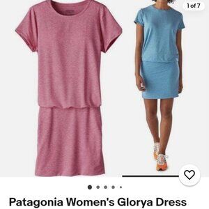 Patagonia Glorya Pink Ruched T-shirt Dress_Excellent Condition